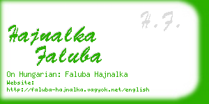 hajnalka faluba business card